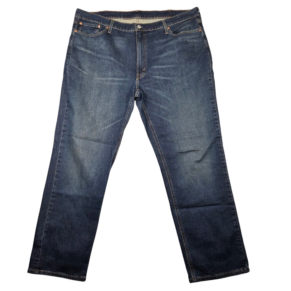 Levi's 541 Athletic Taper Jeans Mens 44x32 Blue Excellent Stretch Dark Wash